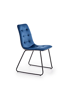 Cortex Della Dining Chair, Dark Blue Fabric