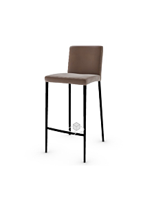 Calligaris Aida Stool With Padded Seat And Metal Frame