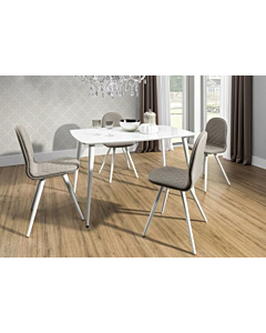 Cortex Essai Rectangular Glass Top Dining Table