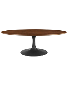 Modway Lippa 48" Oval Wood Grain Coffee Table