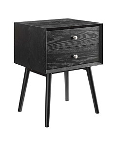 Modway Ember Wood Nightstand With USB Ports
