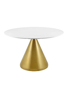 Modway Tupelo 47" Dining Table Gold White