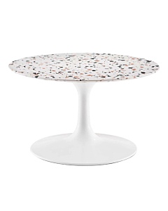 Modway Lippa 28" Round Terrazzo Coffee Table