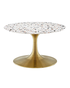 Modway Lippa 28" Round Terrazzo Coffee Table