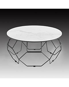 Ellipse Coffee Table with White Ceramic Top | Creative Furniture