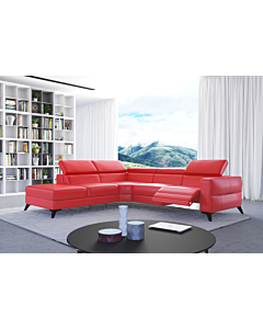 Fabi Sectional Sofa with Recliners, Red| Creative Furniture