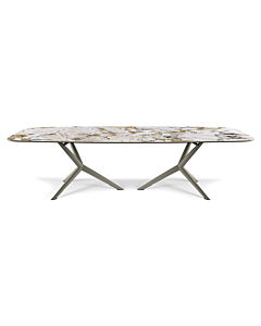 Atlantis Keramik Dining Table with Rounded Top 118"