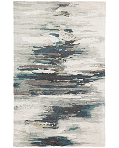 Jaipur Living Ryenn Handmade Abstract Teal Gray Area Rug