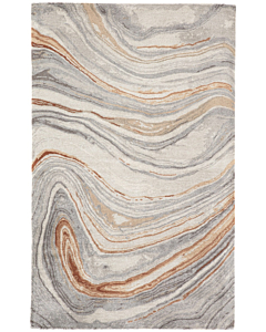 Jaipur Living Atha Handmade Abstract Copper Gray Area Rug