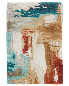 Jaipur Living Swisher Handmade Abstract Blue Red Area Rug