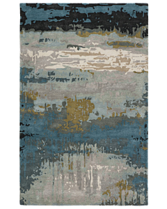 Jaipur Living Benna Handmade Abstract Black Green Area Rug