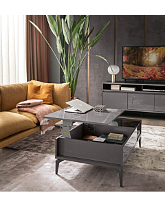 Graphite Rectangular Coffee Table with Lift Top | Delivery lead time 20 Weeks