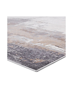 Vibe by Jaipur Living Forsythe Abstract Gray Ivory Runner Rug