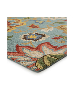 Jaipur Living Zamora Handmade Floral Light Blue Multicolor Area Rug