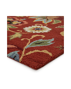 Jaipur Living Zamora Handmade Floral Red Multicolor Area Rug