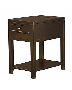 Hammary Downtown Chairside Table-Espresso