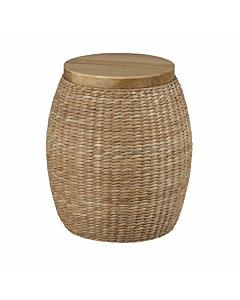 Hammary Hidden Treasures Rattan Round End Table