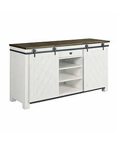 Hammary Junction Shiplap Sliding Door Media Console