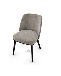 Calligaris Foyer Upholstered Chair With Wooden Base