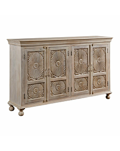 Hammary Hidden Treasures Parchment Four Door Cabinet