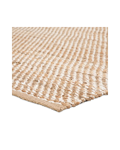 Jaipur Living Diagonal Weave Natural Solid Beige White Area Rug