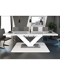 Cortex Victoria Dining Table with Grey Top and Base