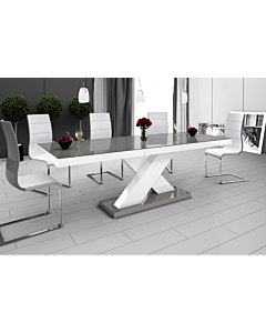 Cortex Xenon Dining Table  with Grey Top and Base