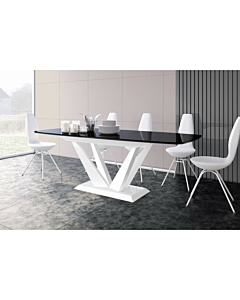 Cortex Perfetto 63" Dining Table with Black Tabletop