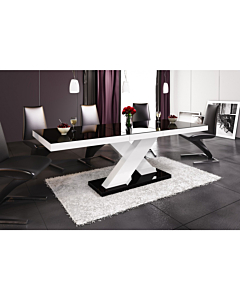 Cortex Xenon Dining Table with Black Top and Base
