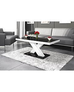 Cortex Xenon Mini Coffee Table with Black Top and Base