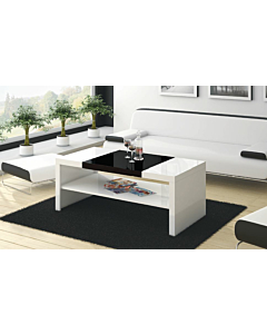 Cortex Duo Coffee Table, White