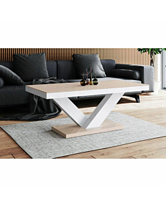 Cortex Victoria Coffee Table with Cappuccino Top and Base