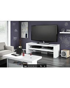 Cortex Davos TV Stand, White
