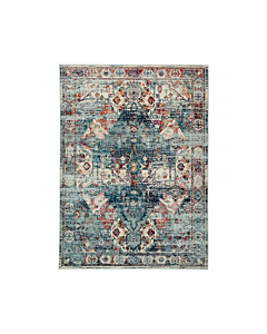 Jaipur Living Farra Indoor Outdoor Medallion Multicolor Blue Runner Rug