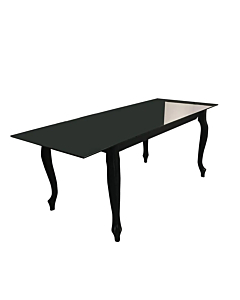 Cortex Retro Glass Top Dining Table