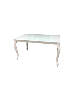 Cortex Retro Glass Top Dining Table