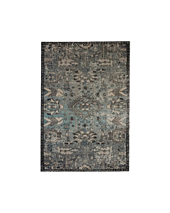 Jaipur Living Ansilar Indoor/ Outdoor Medallion Blue/ Gray Area Rug