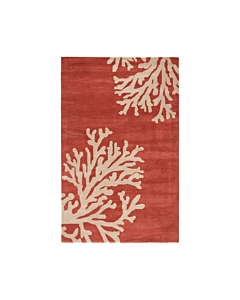 Jaipur Living Bough Handmade Abstract Coral/ Tan Area Rug