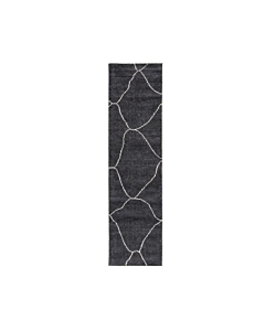 Jaipur Living Carmine Handmade Geometric Dark Gray Blue Runner Rug 