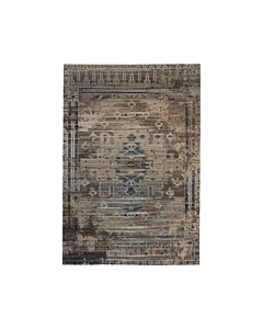 Jaipur Living Cicero Indoor/ Outdoor Medallion Taupe/ Blue Area Rug