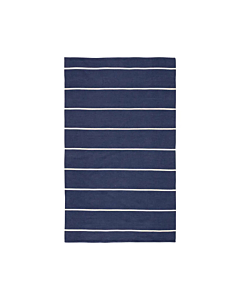 Jaipur Living Corbina Indoor Outdoor Striped Dark Blue Ivory Area Rug