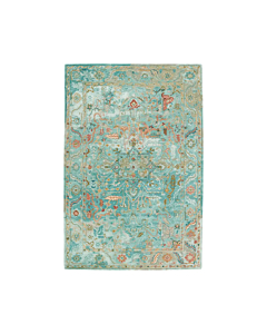 Jaipur Living Cristobol Handmade Medallion Turquoise/ Pink Area Rug