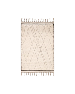 Jaipur Living Danforth Hand-Knotted Trellis Ivory Black Area Rug 