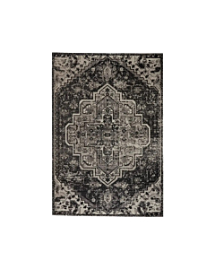 Jaipur Living Ellery Indoor/ Outdoor Medallion Black/ Gray Area Rug