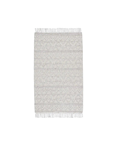 Jaipur Living Frise Indoor/ Outdoor Geometric Ivory/ Light Gray Area Rug