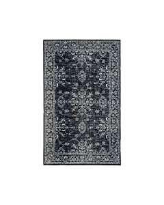 Jaipur Living Fayer Indoor/ Outdoor Medallion Blue/ Black Area Rug