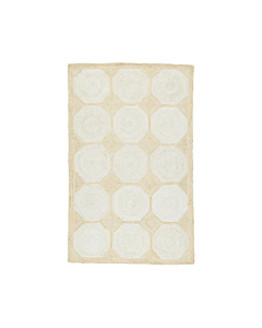 Jaipur Living Fiorita Natural Geometric Light Beige White Area Rug