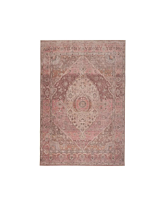 Jaipur Living Ozan Medallion Pink Burgundy Runner Rug 