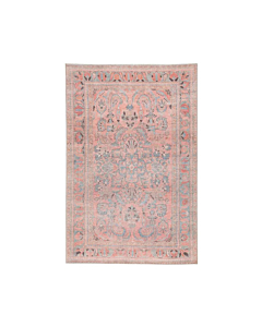 Jaipur Living Pippa Medallion Pink Light Blue Runner Rug