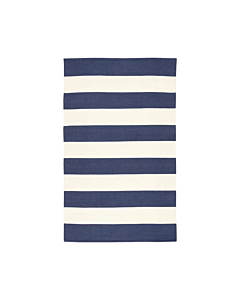 Jaipur Living Remora Indoor/ Outdoor Striped Dark Blue Ivory Area Rug